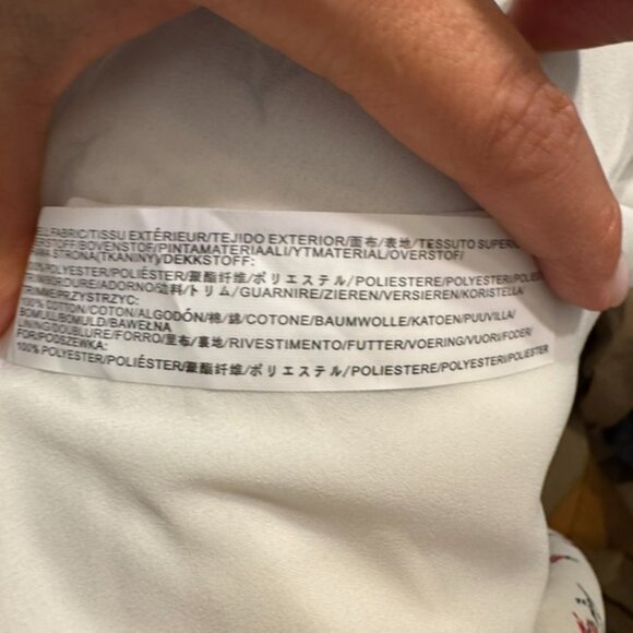 Just One Answer Ruffle Tiered Sheer Floral Midi Dress White Size XS - Picture 8 of 8